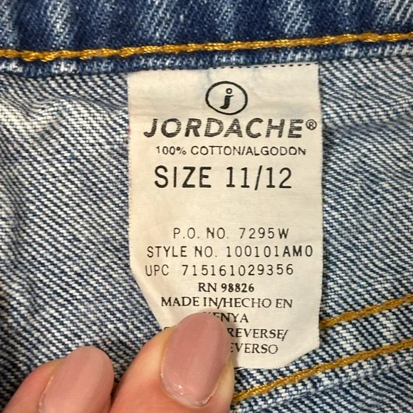 Sz 11/12 Jordache vintage 90s jeans medium wash high rise stovepipe fit like new - Picture 8 of 8